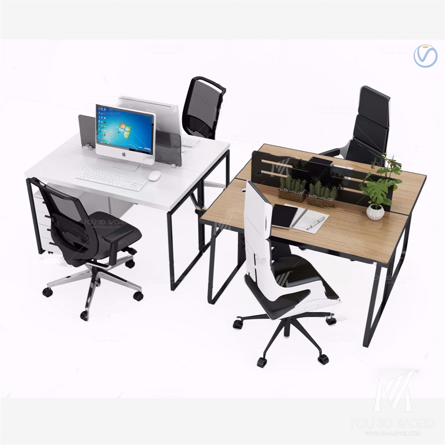 modern office desk chair 3d model
